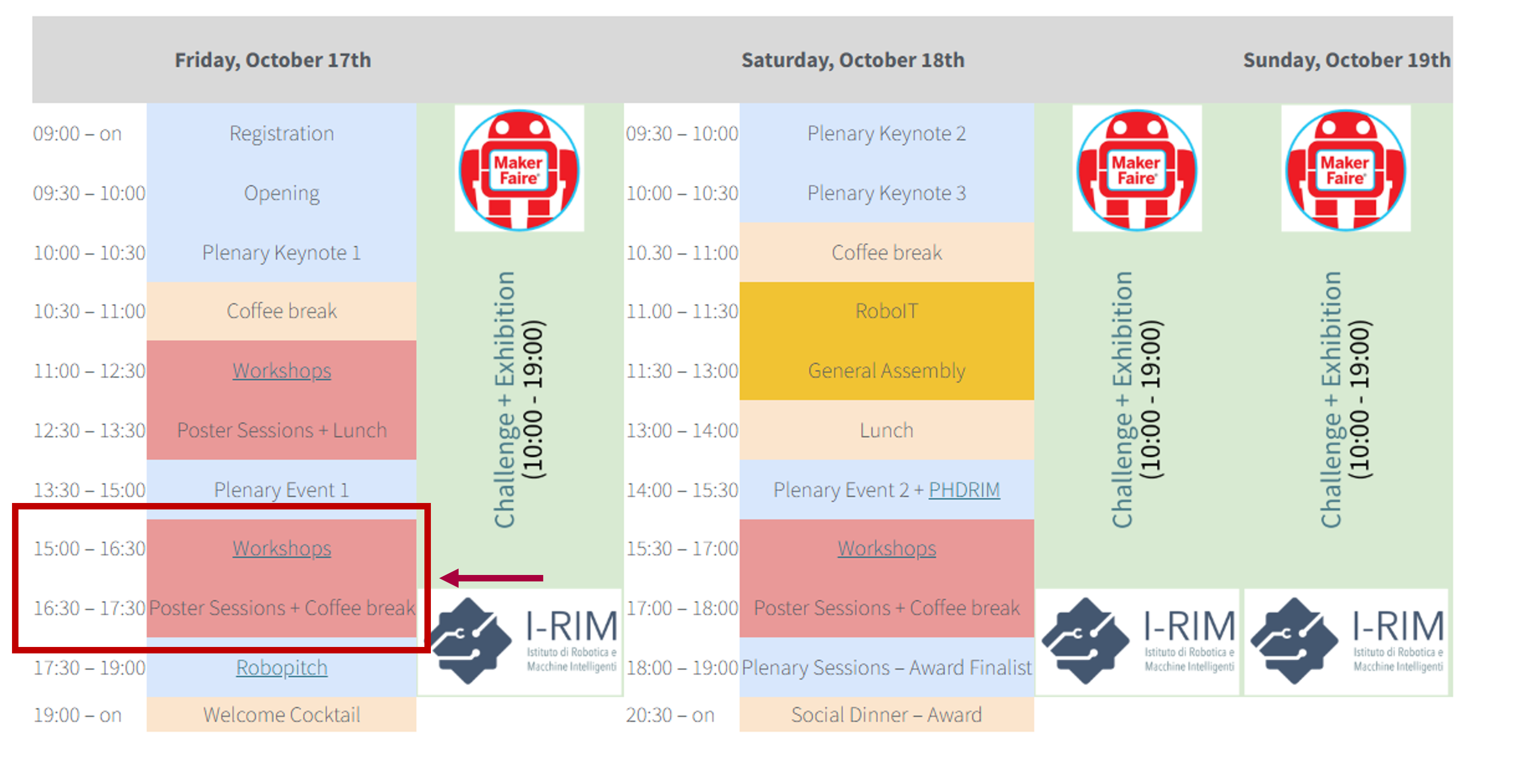 Program Schedule